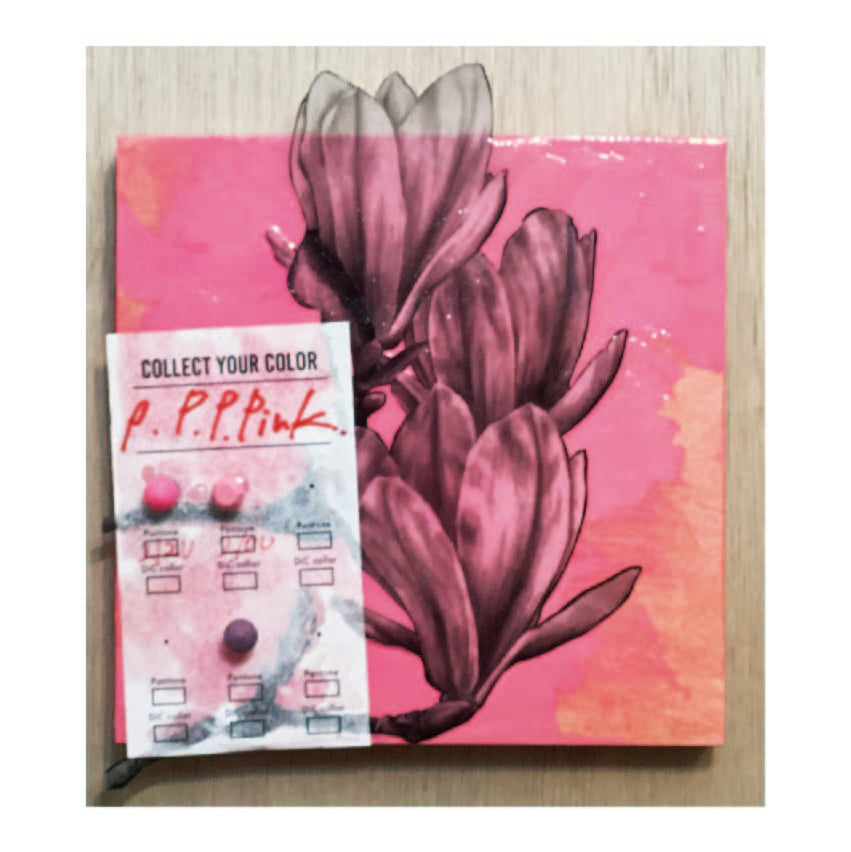 現代アート　オオヤサヤカ　Pink×Pink　ピクン×ピンク　コラージュアート P.P.P.Pink by オオヤサヤカ | 若手作家の作品販売 | 100以上の