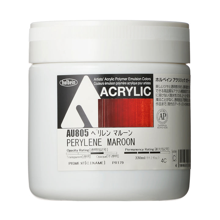 アクリル絵具｜アクリリック カラー[ヘビーボディ]Holbein Artists' Acrylic Polymer Emulsion Colors（330ml）|AU801-AU868