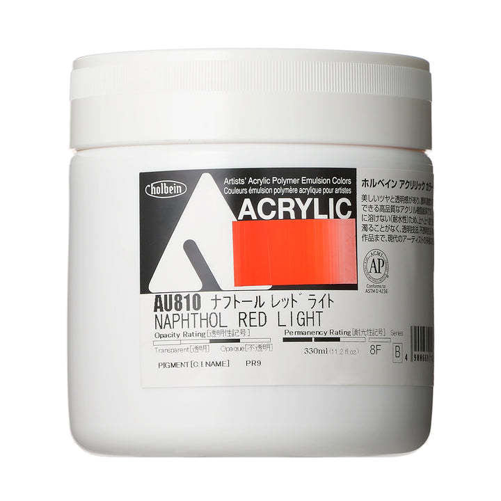 アクリル絵具｜アクリリック カラー[ヘビーボディ]Holbein Artists' Acrylic Polymer Emulsion Colors（330ml）|AU801-AU868