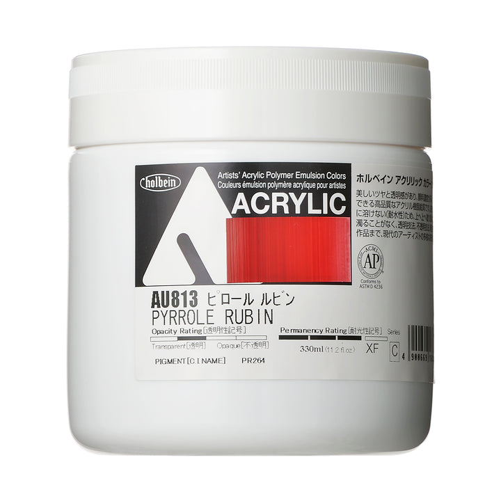 アクリル絵具｜アクリリック カラー[ヘビーボディ]Holbein Artists' Acrylic Polymer Emulsion Colors（330ml）|AU801-AU868