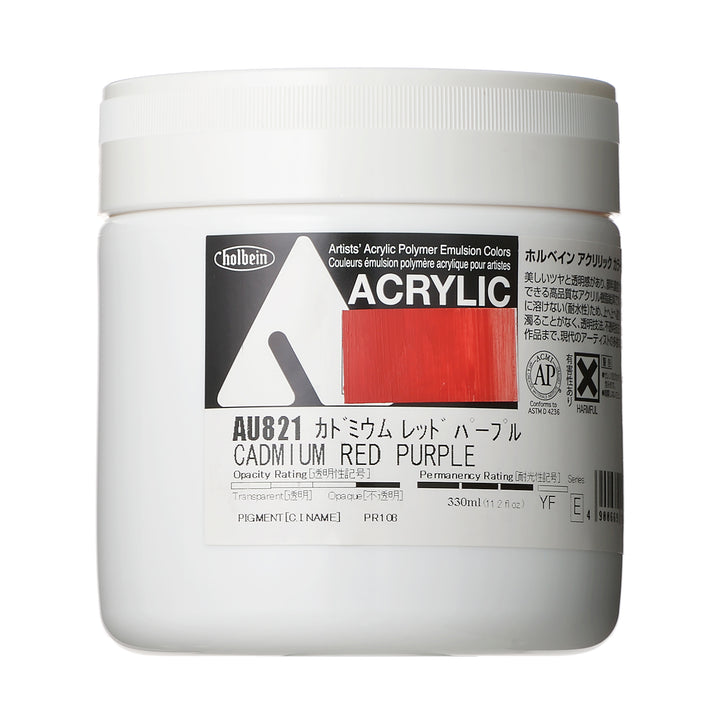 アクリル絵具｜アクリリック カラー[ヘビーボディ]Holbein Artists' Acrylic Polymer Emulsion Colors（330ml）|AU801-AU868