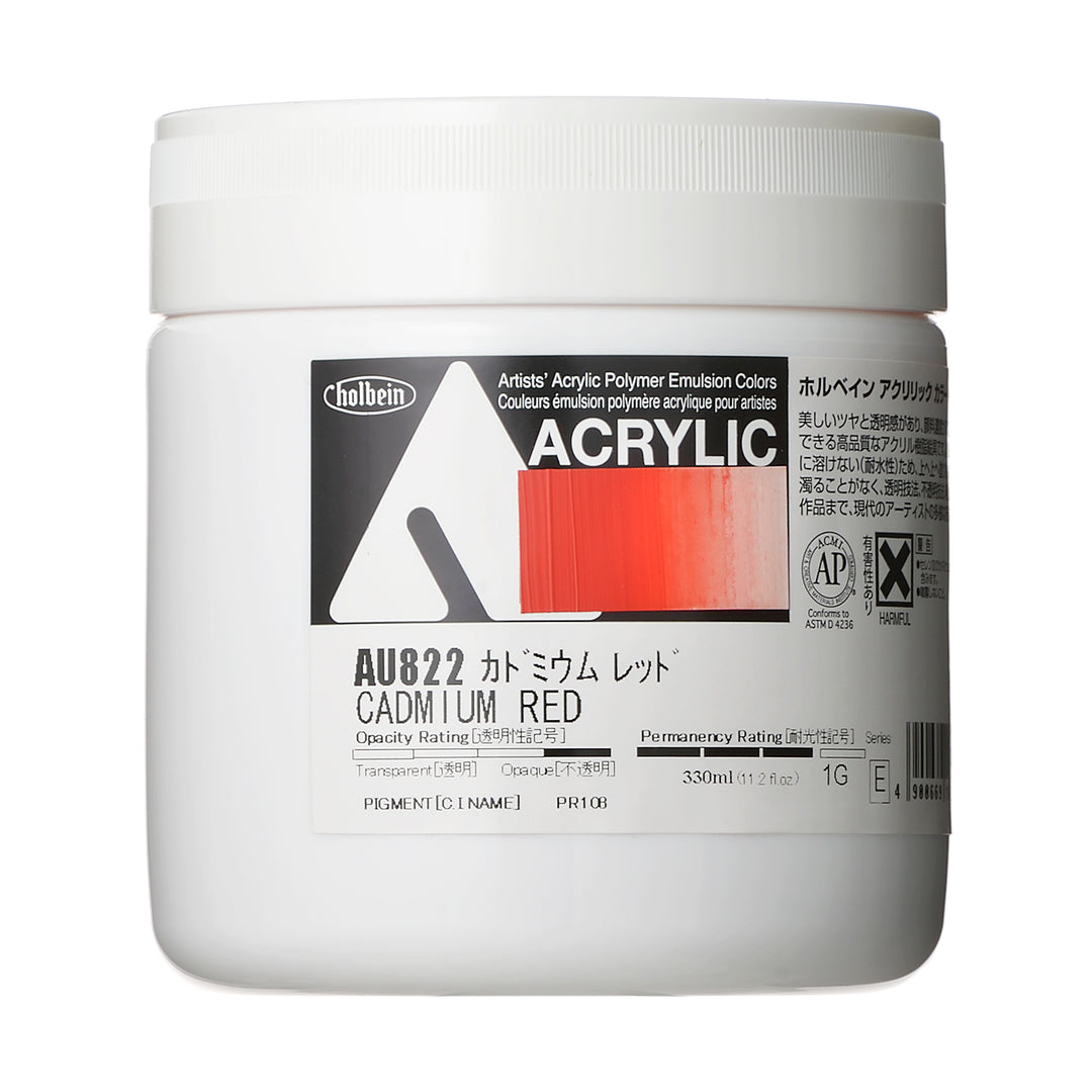 アクリル絵具｜アクリリック カラー[ヘビーボディ]Holbein Artists' Acrylic Polymer Emulsion Colors（330ml）|AU801-AU868