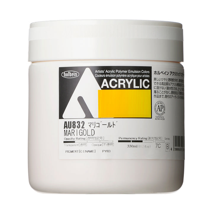 アクリル絵具｜アクリリック カラー[ヘビーボディ]Holbein Artists' Acrylic Polymer Emulsion Colors（330ml）|AU801-AU868