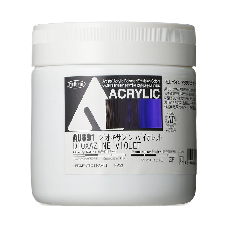 アクリル絵具｜アクリリック カラー[ヘビーボディ]Holbein Artists' Acrylic Polymer Emulsion Colors（330ml）|AU871-AU988