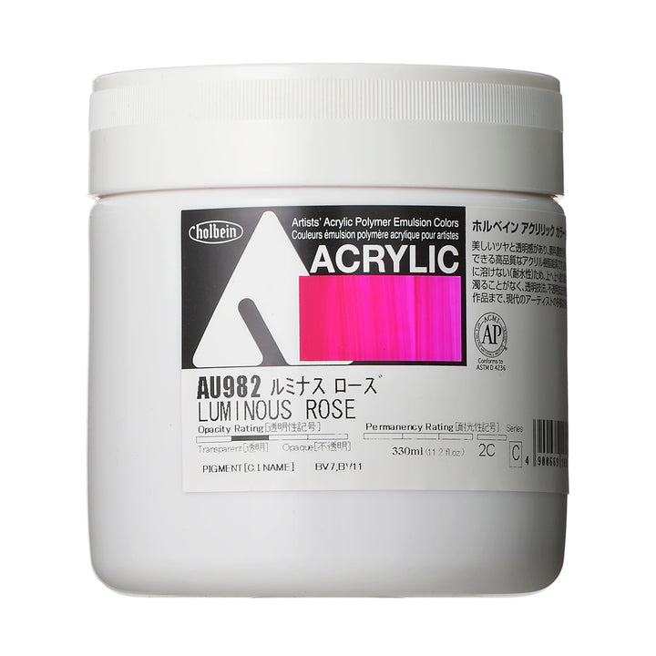 アクリル絵具｜アクリリック カラー[ヘビーボディ]Holbein Artists' Acrylic Polymer Emulsion Colors（330ml）|AU871-AU988