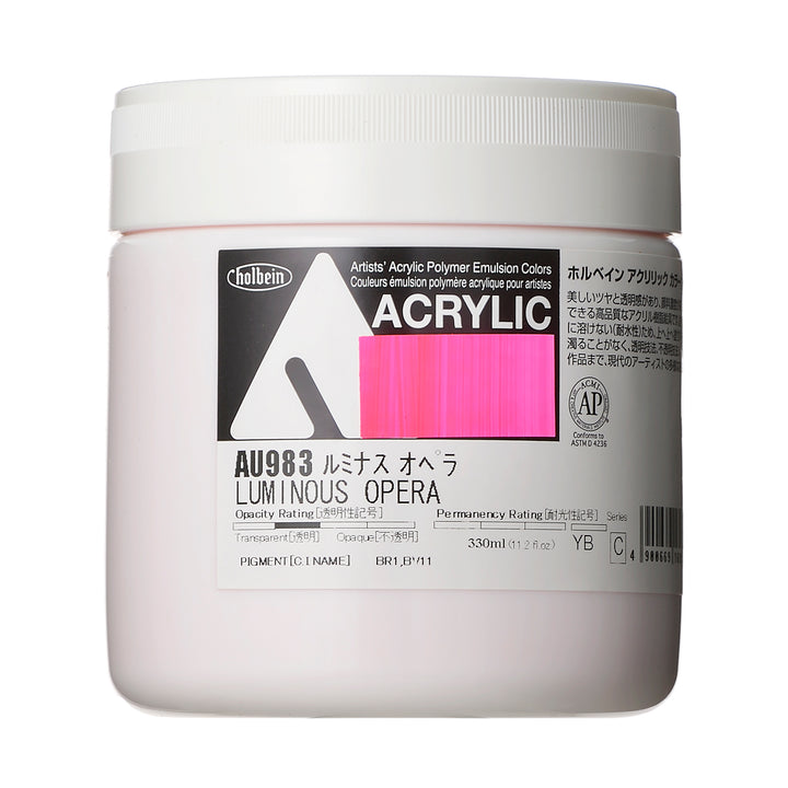 アクリル絵具｜アクリリック カラー[ヘビーボディ]Holbein Artists' Acrylic Polymer Emulsion Colors（330ml）|AU871-AU988