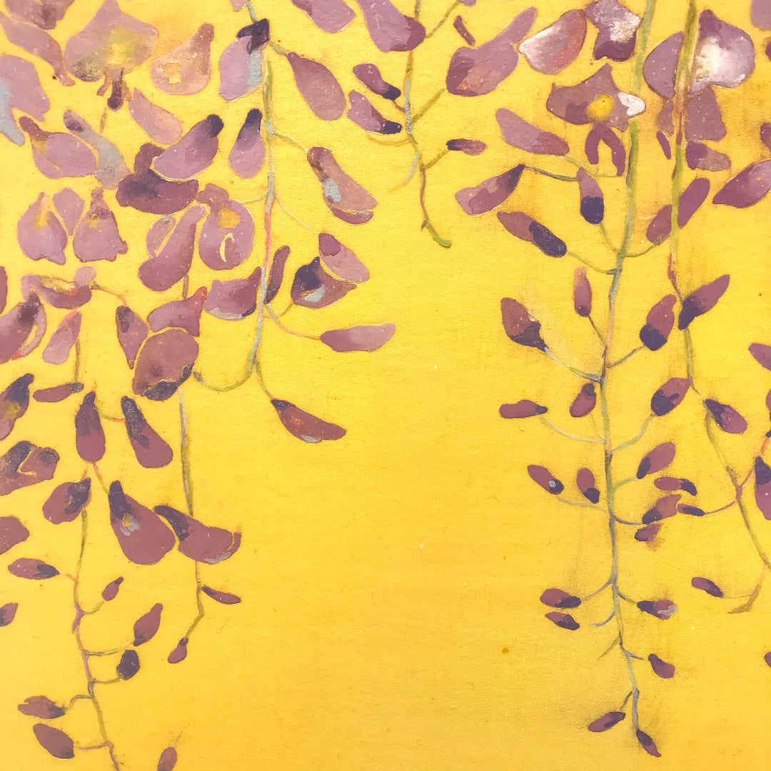 藤の花に金糸雀色